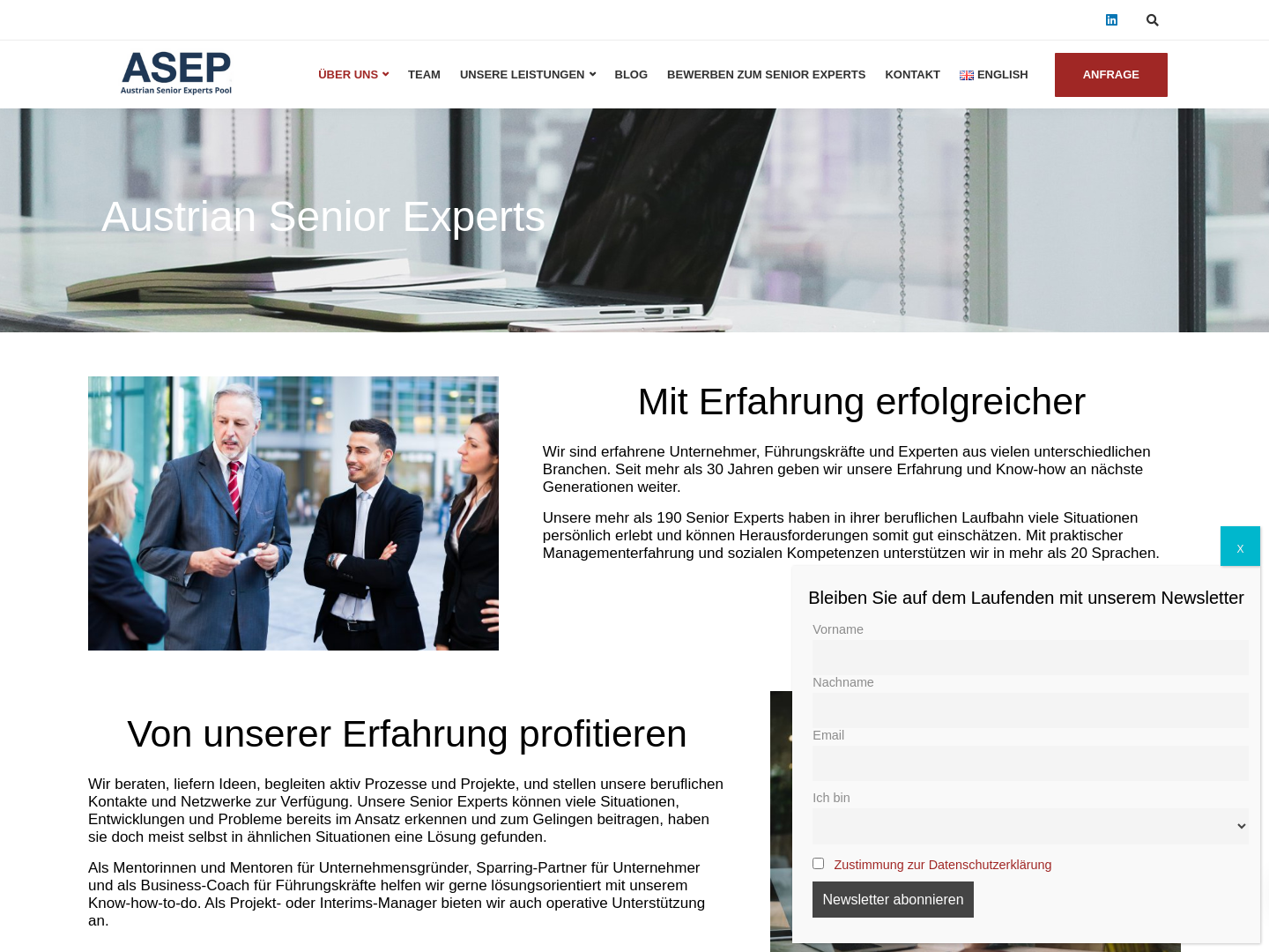 ASEP, Austrian Senior Experts Pool