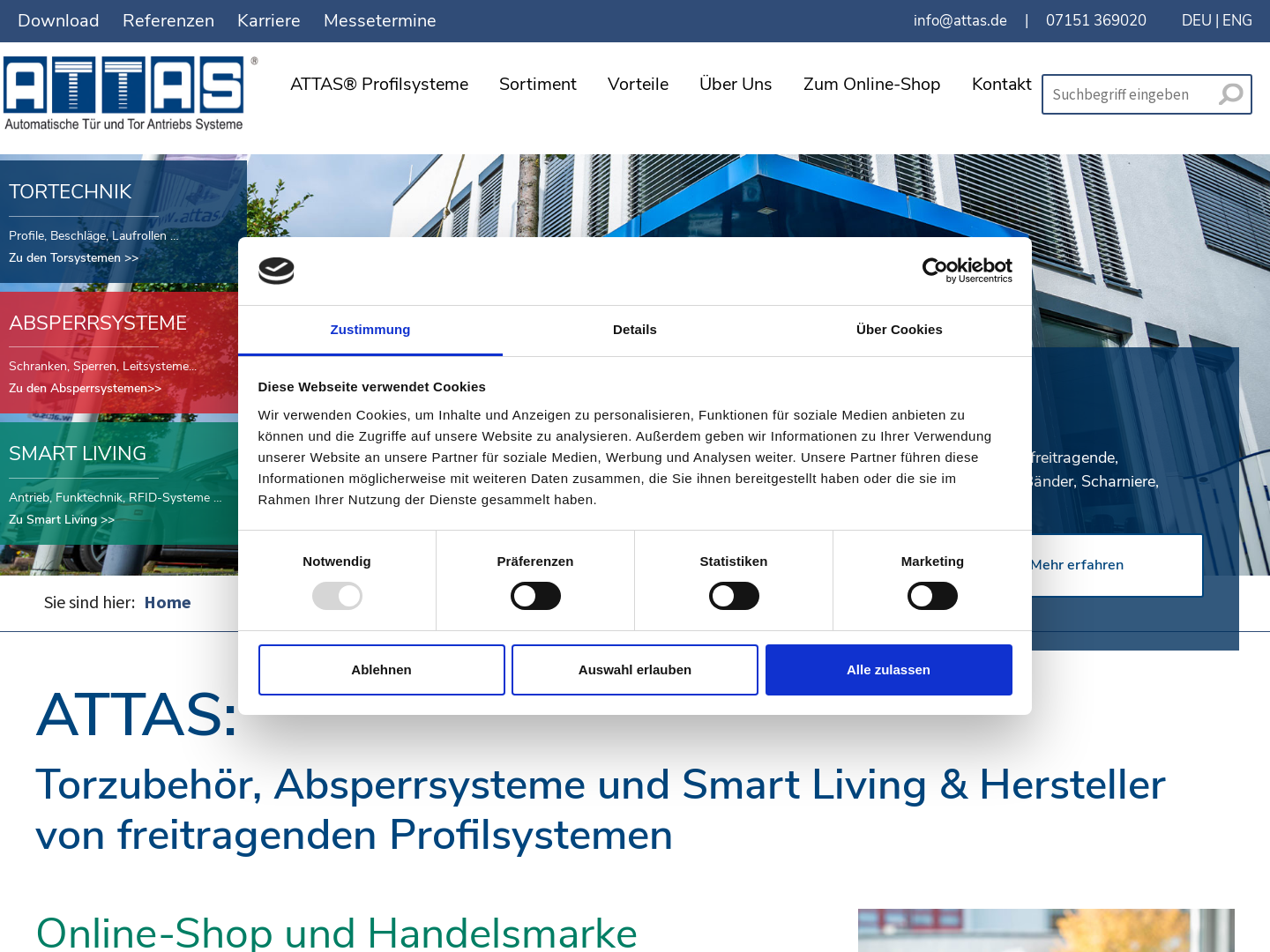 ATTAS Automatische Tür und Tor Antriebssysteme