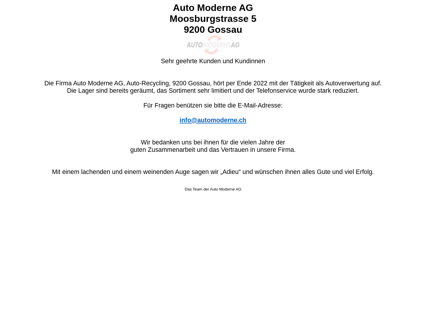 Auto Moderne AG