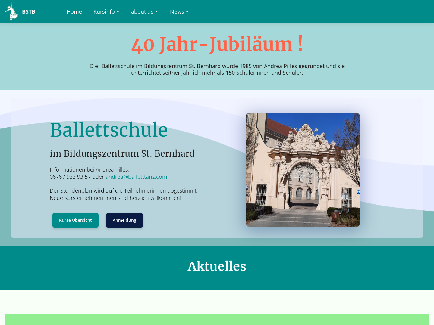 Ballettschule im Bildungszentrum St. Bernhard