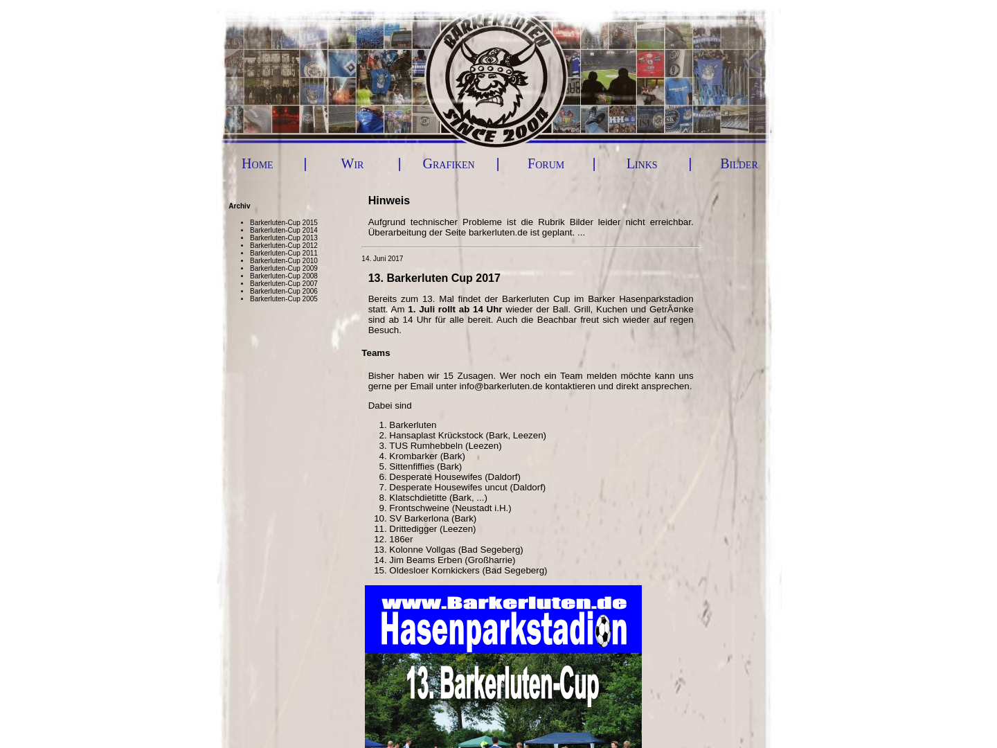 Barkerluten - Fanclub aus Bark