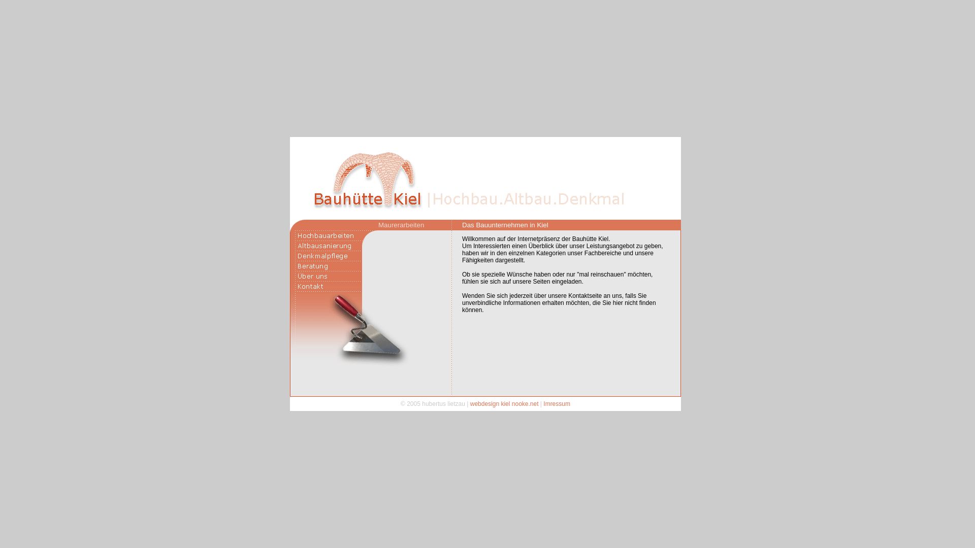 Bauhütte Kiel - Bauunternehmen für Denkmalsanierung Altbausanierung und Hochbauarbeiten