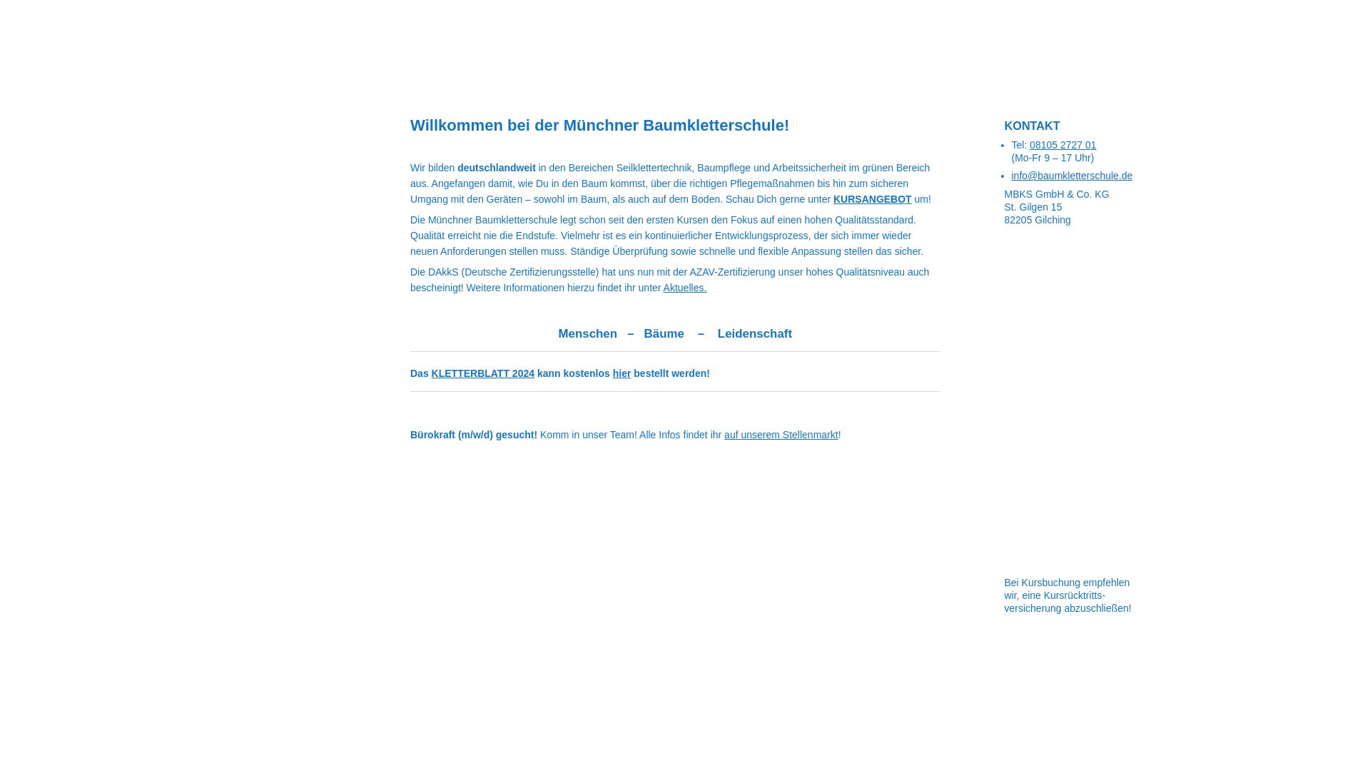 Münchner BaumkletterSchule, Johannes Bilharz und Bruno Erhart GbR