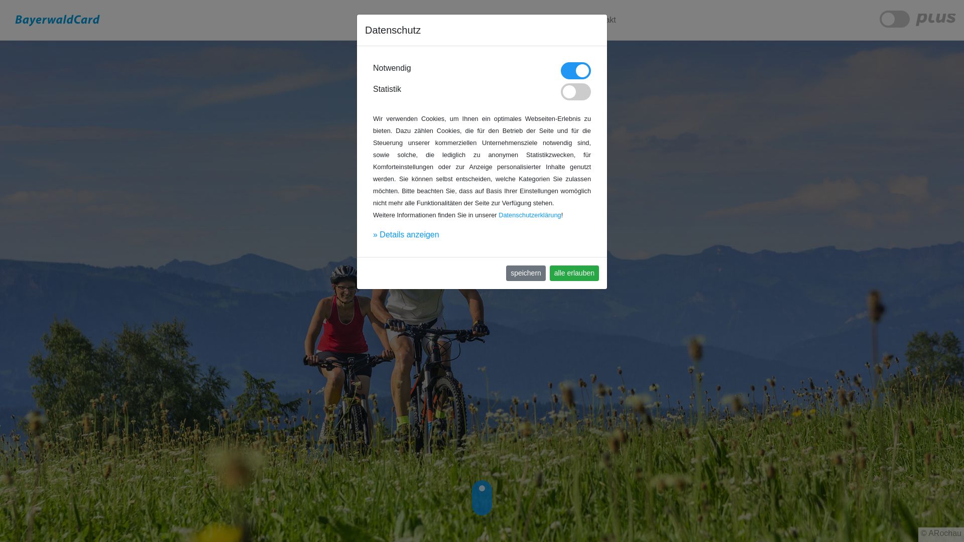 Bayerwaldcard Informationsseite