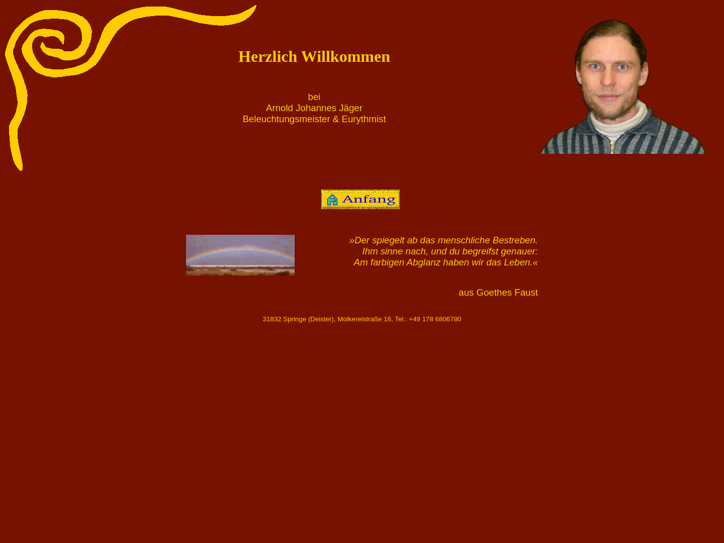 Arnold Johannes Jäger - Bühnenbeleuchtung
