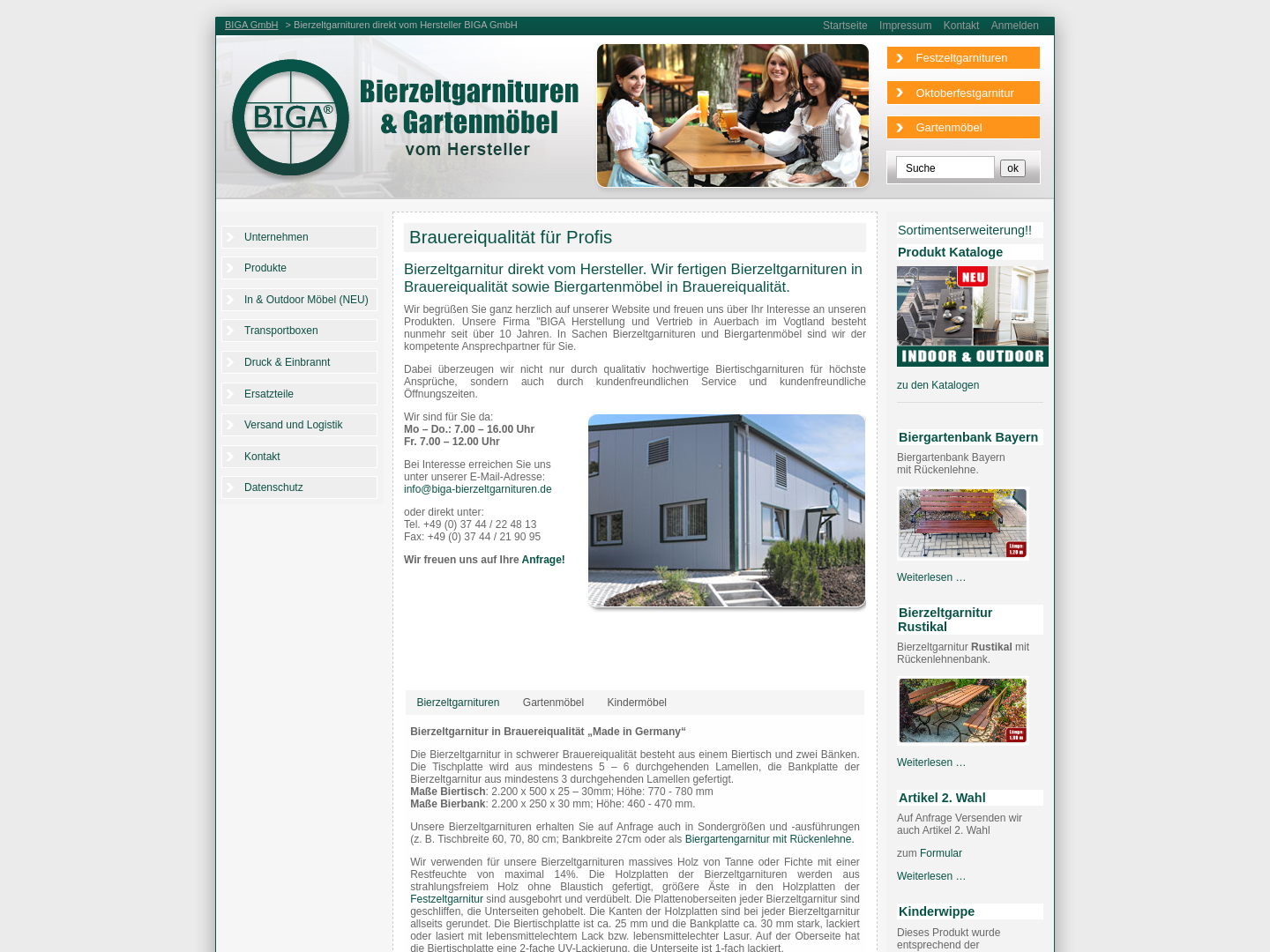 Biga  Bierzeltgarnituren GmbH