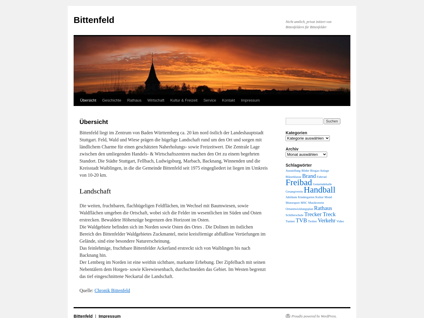 Bittenfeld im Internet