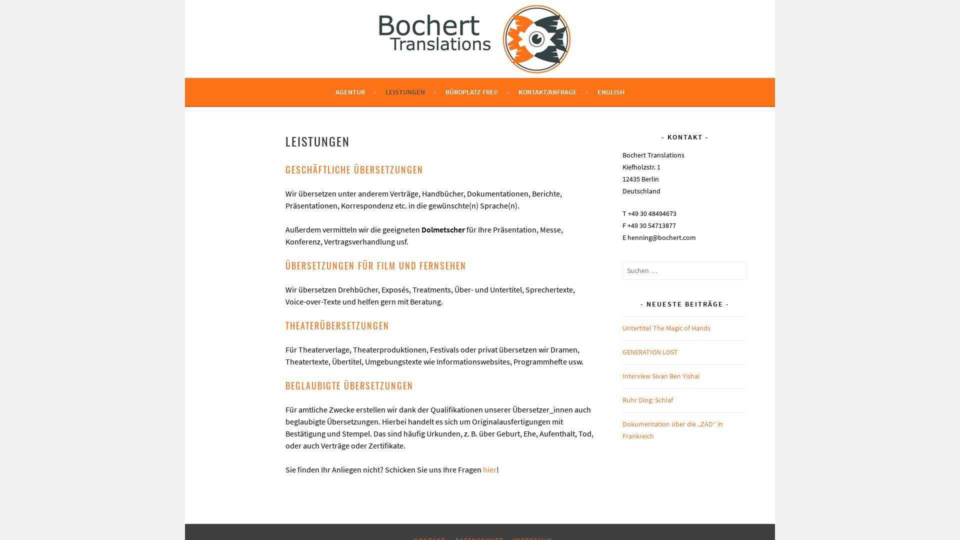 Bochert Translations, Inh. Henning Bochert