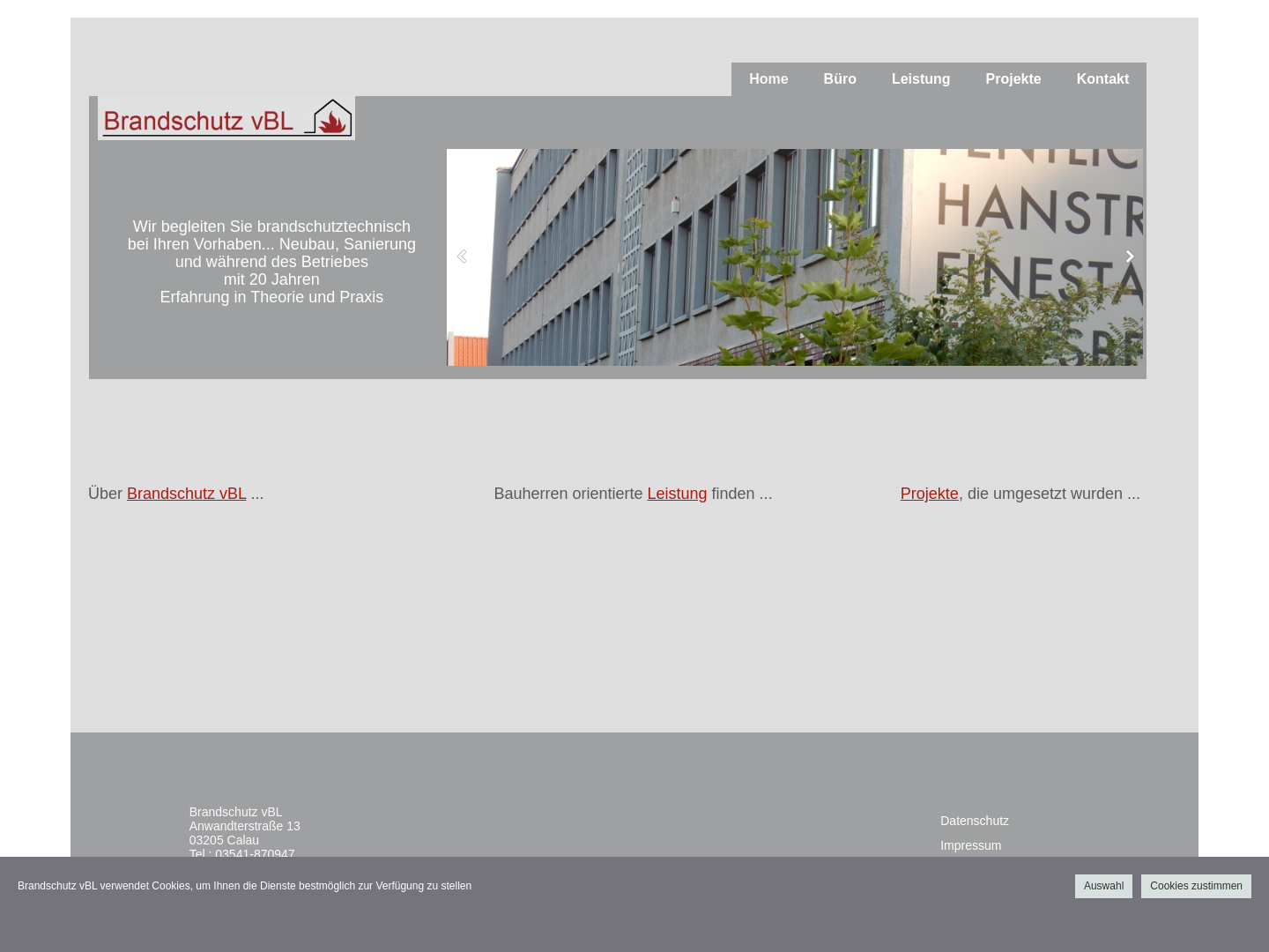 Brandschutz vBL, Ina von Bargen-Liebscher