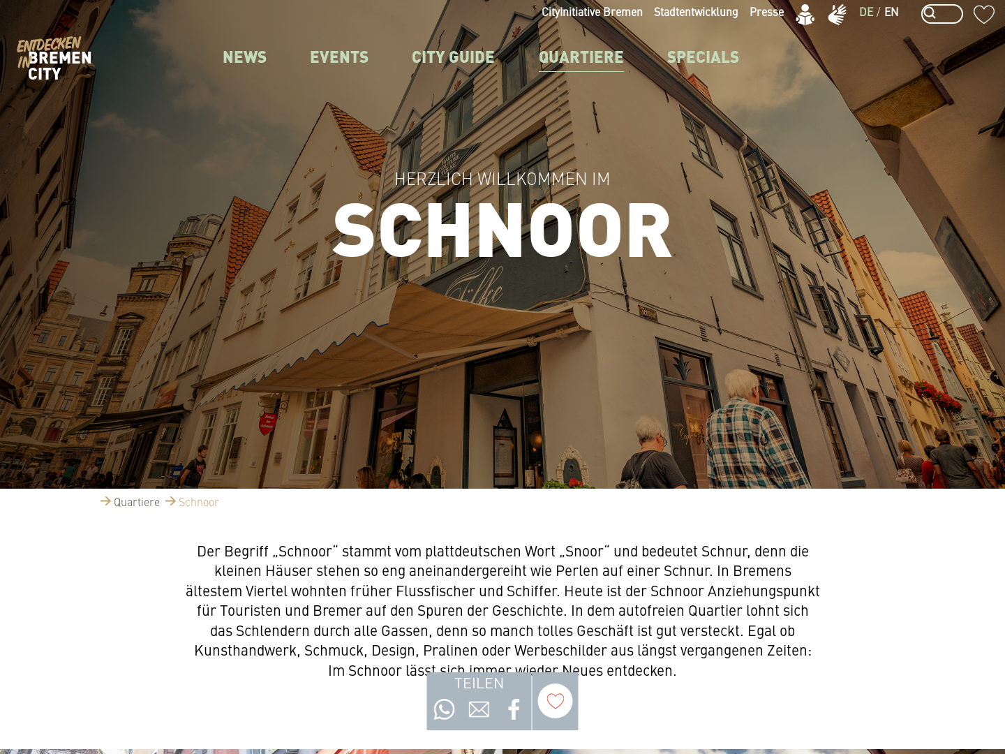 Der Schnoor in Bremen