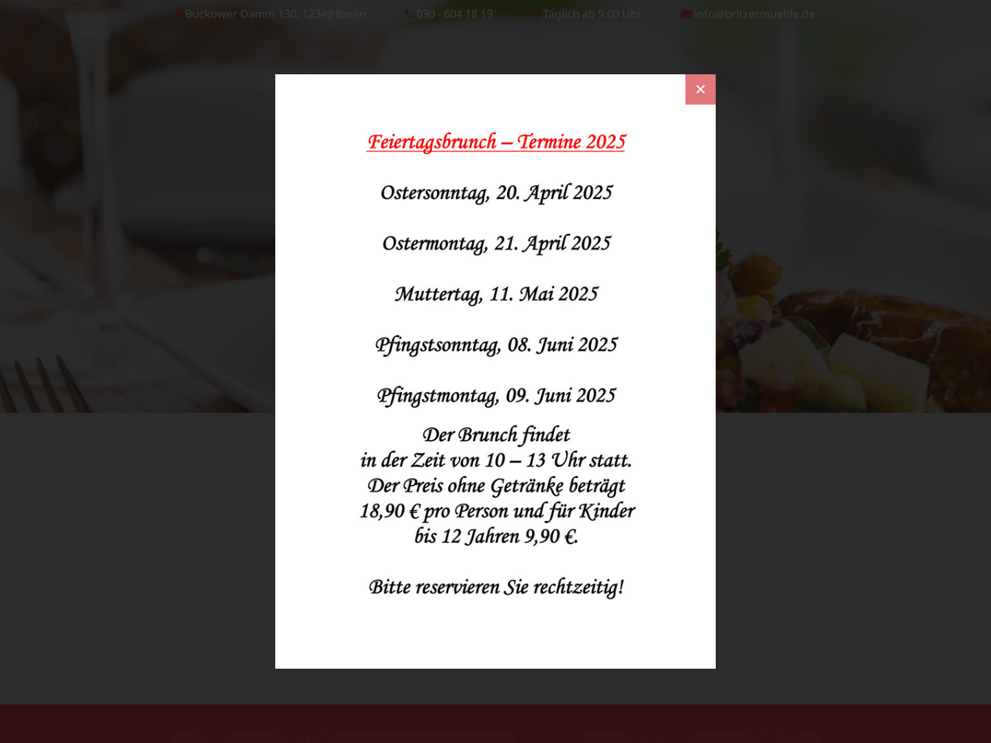 Britzer Mühle - Müllerhaus Restaurant Betriebs GbR