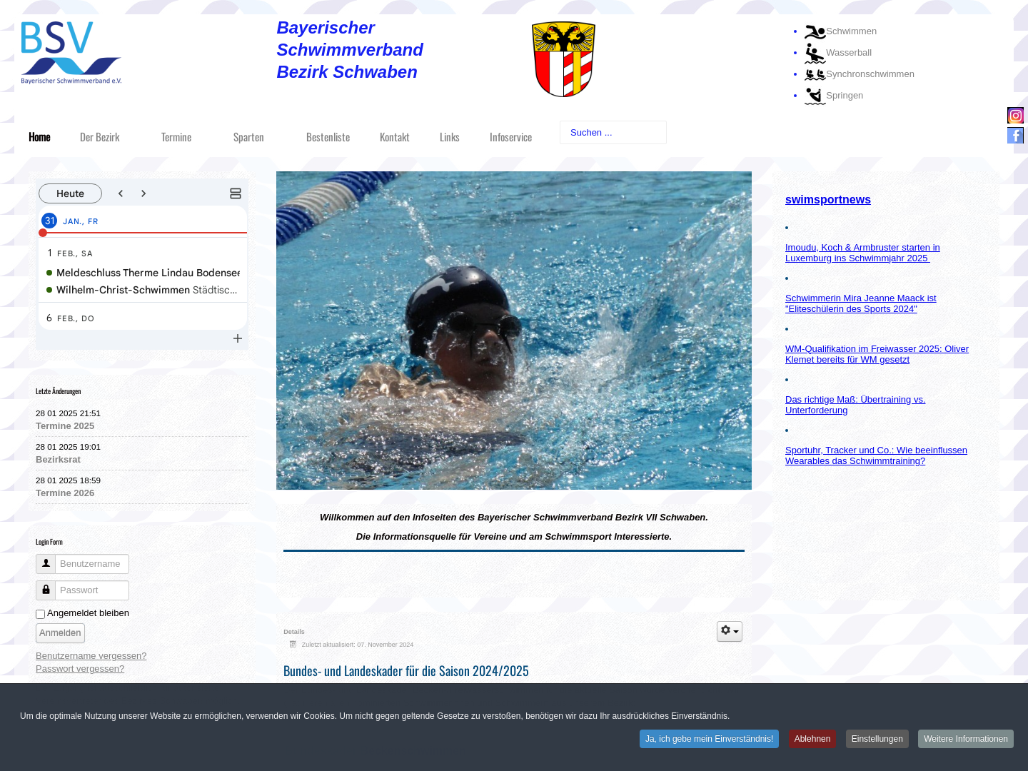 Bayerischer Schwimmverband - Bezirk VII Schwaben
