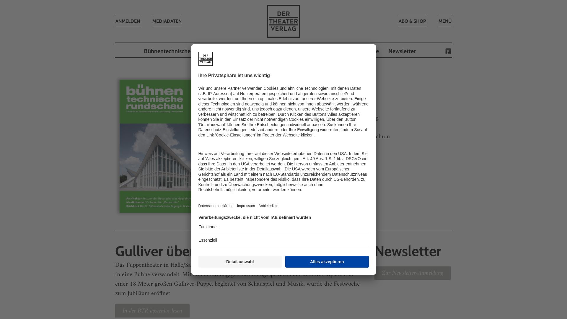 BTR - Bühnentechnische Rundschau
