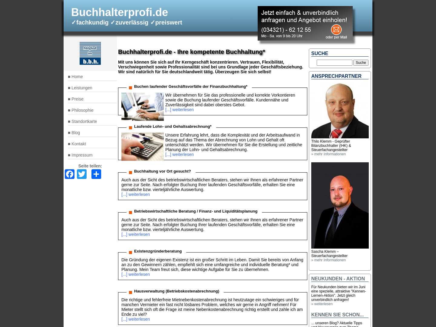Buchhalterprofi.de, Thilo Klemm