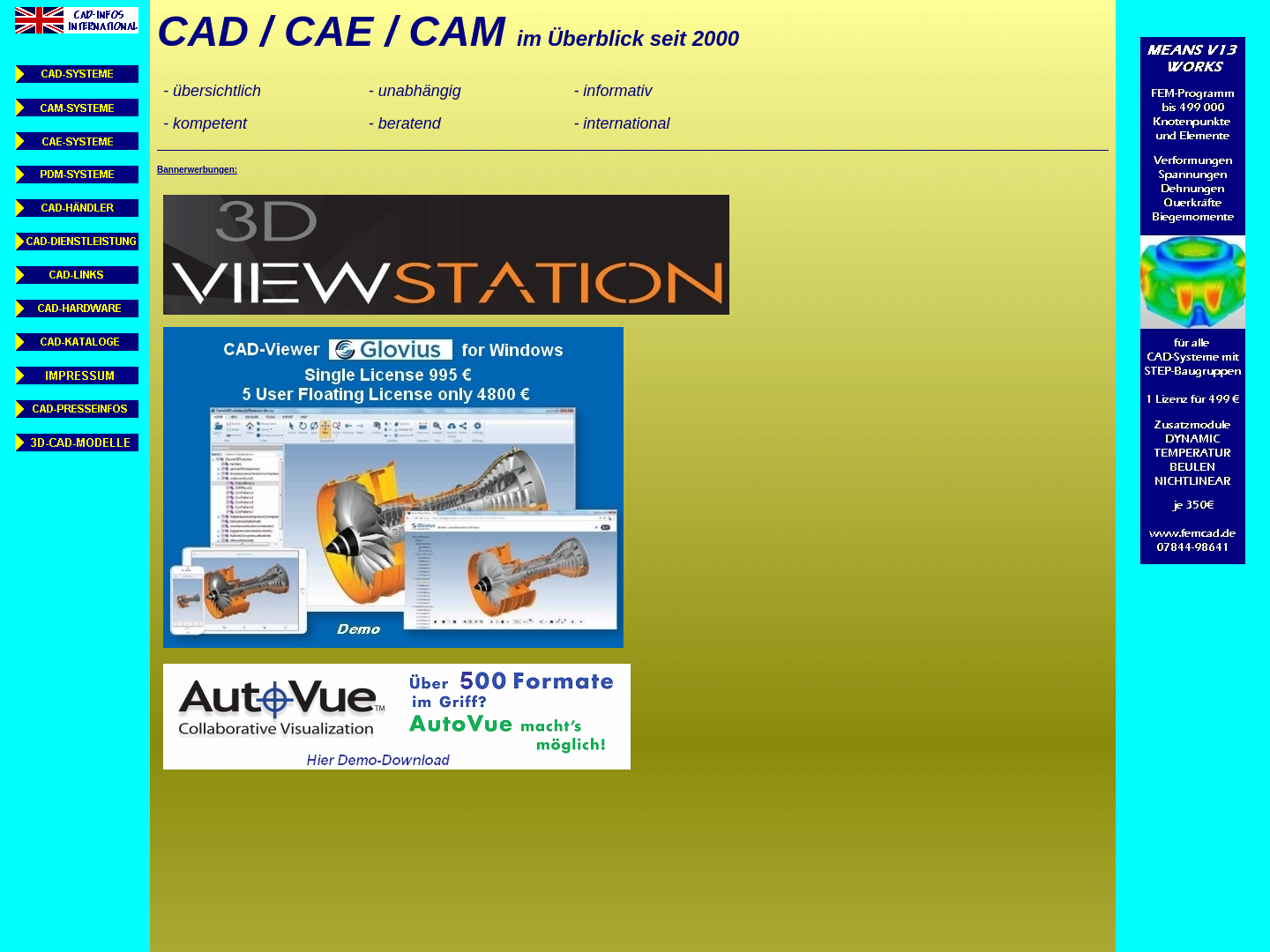 CAD/CAE/CAM im Überblick