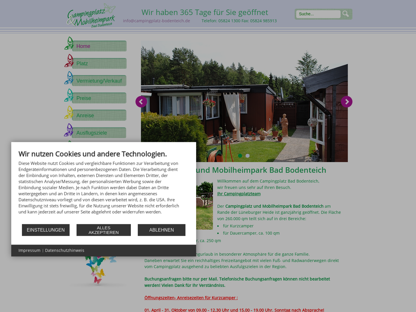 Campingplatz und Mobilheimpark