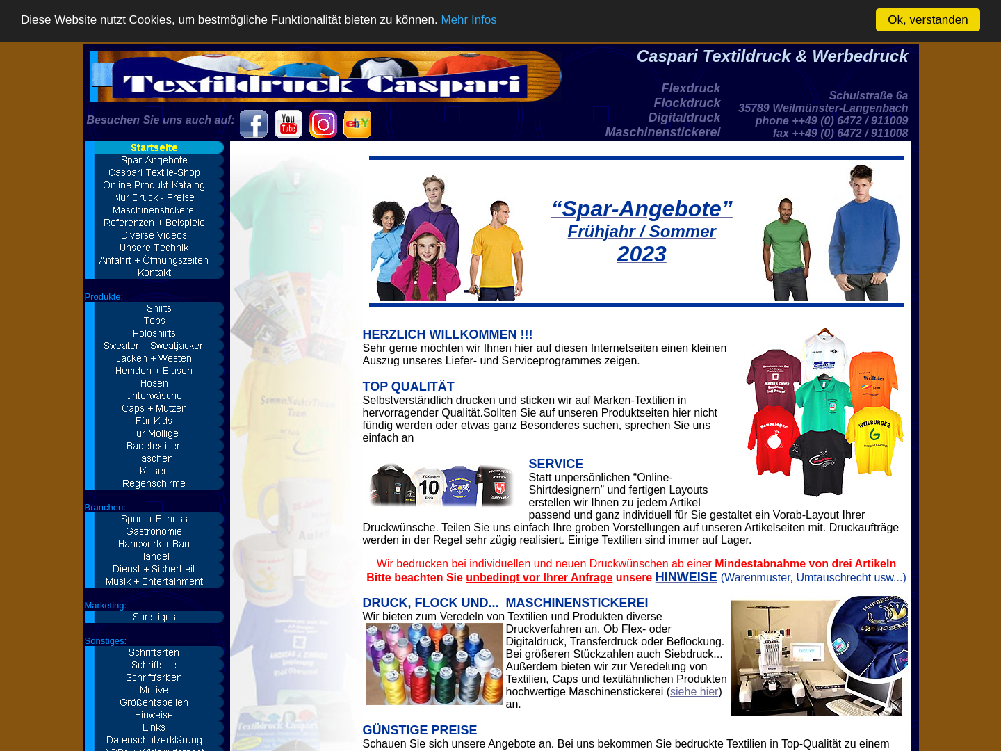 Textildruck und Werbedruck Caspari