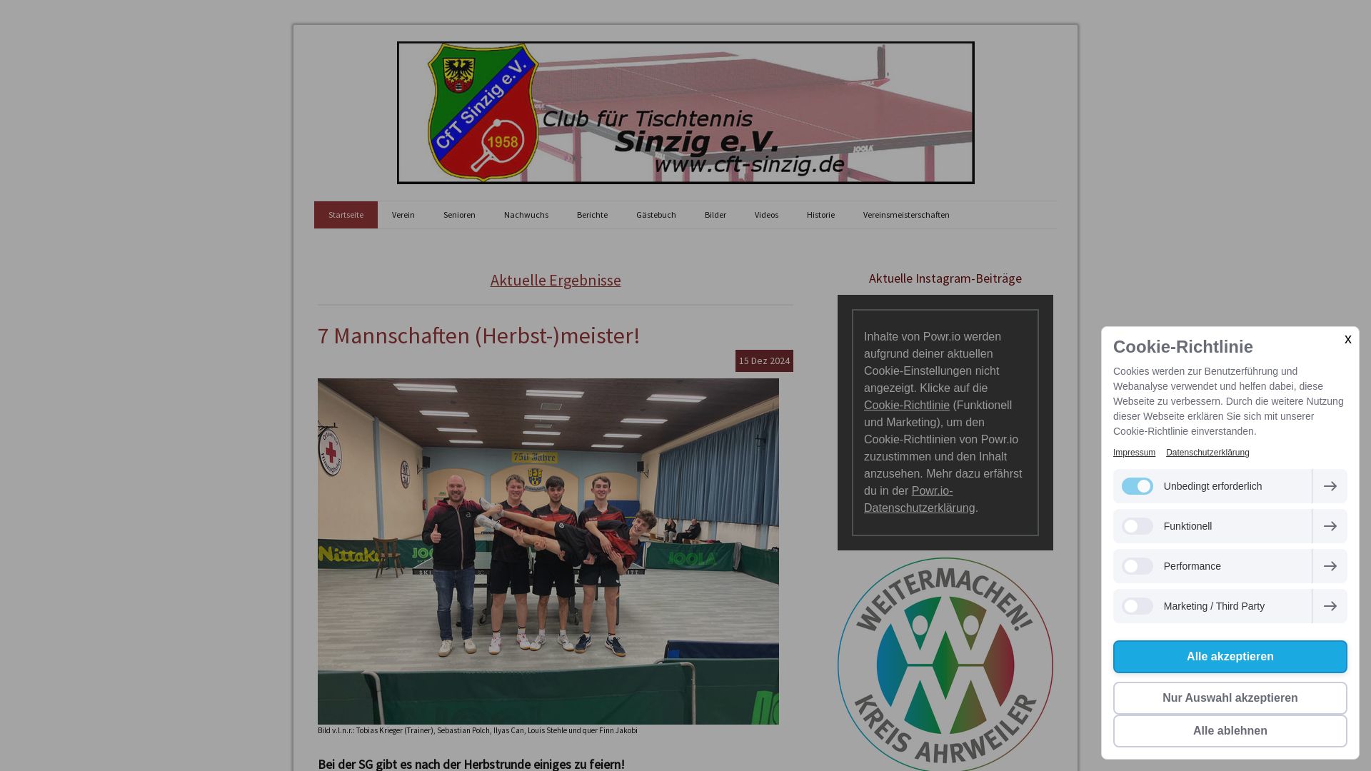 Club für Tischtennis Sinzig