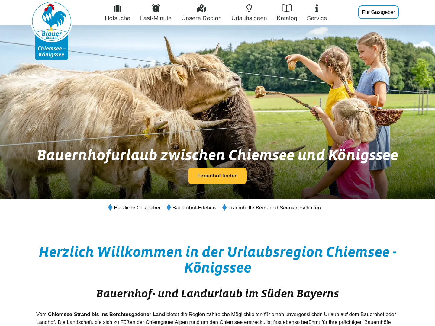 Anbietergemeinschaft Urlaub auf dem Bauernhof Chiemsee Wendelstein e.V.