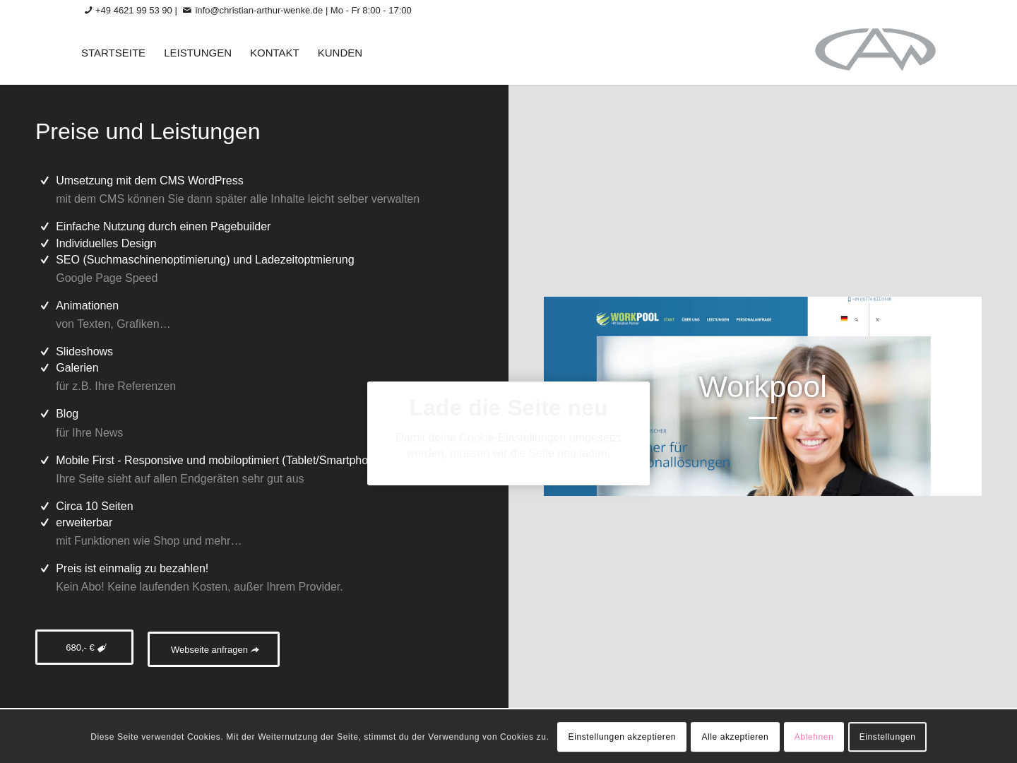 C.A.W. Webdesign, Christian Arthur Wenke
