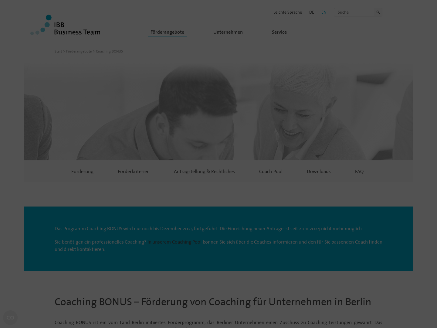 Coaching Bonus