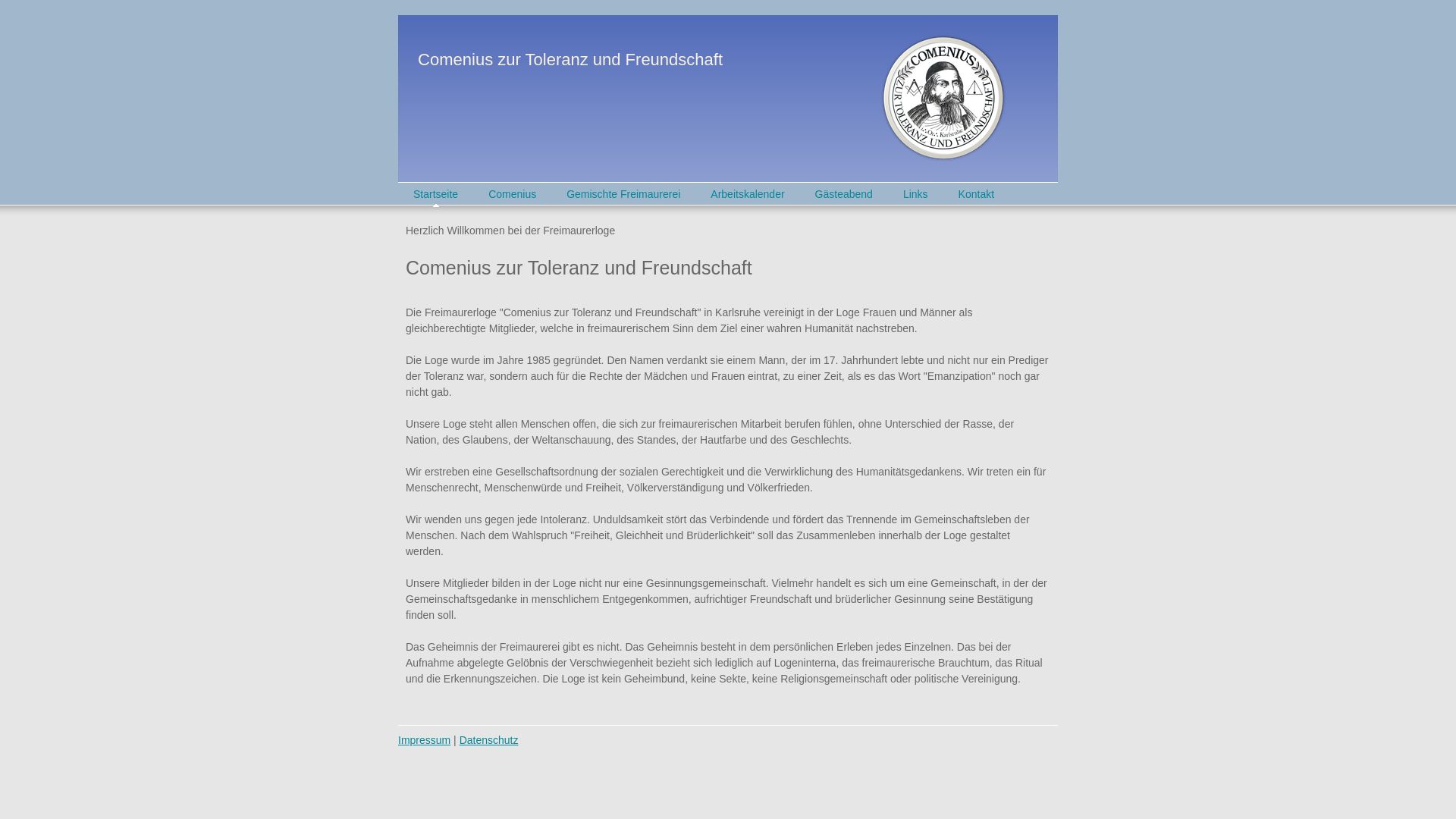 Comenius zur Toleranz und Freundschaft