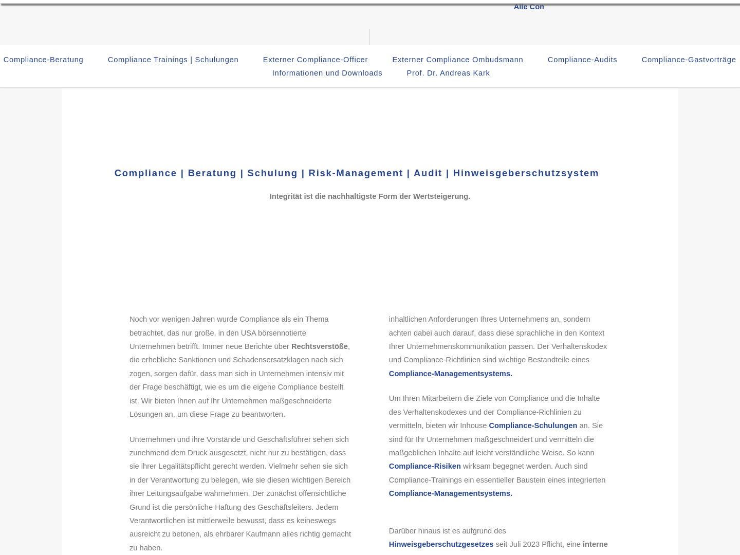 Compliance consultancy Dr. Andreas Kark