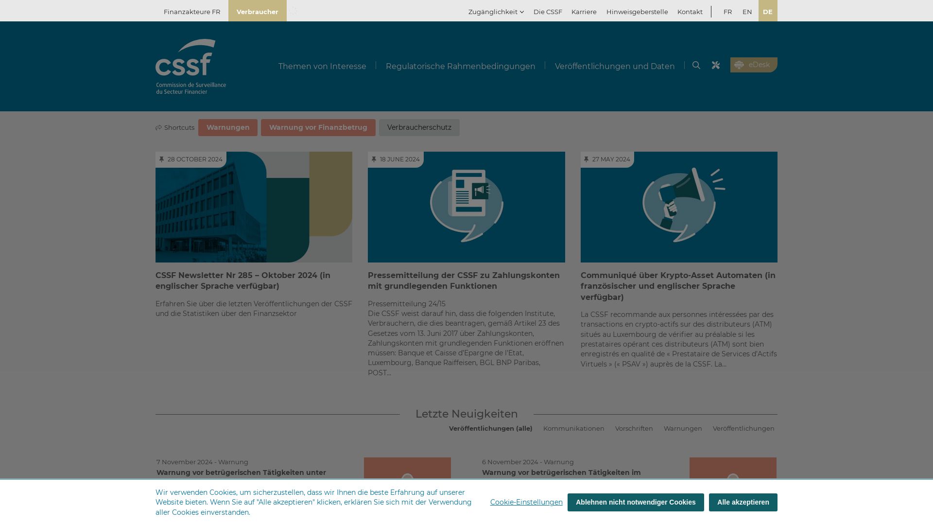 Commission de Surveillance du Secteur Financier (CSSF)
