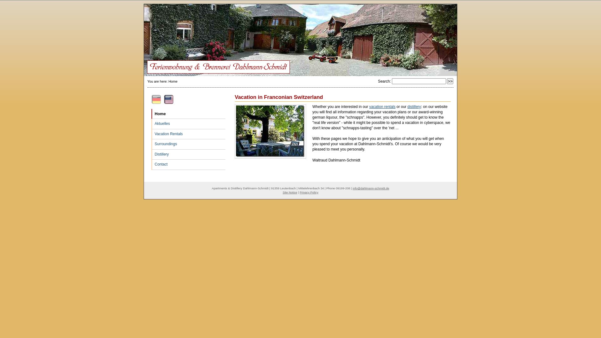 Ferienwohnung und Brennerei Dahlmann-Schmidt, Leutenbach