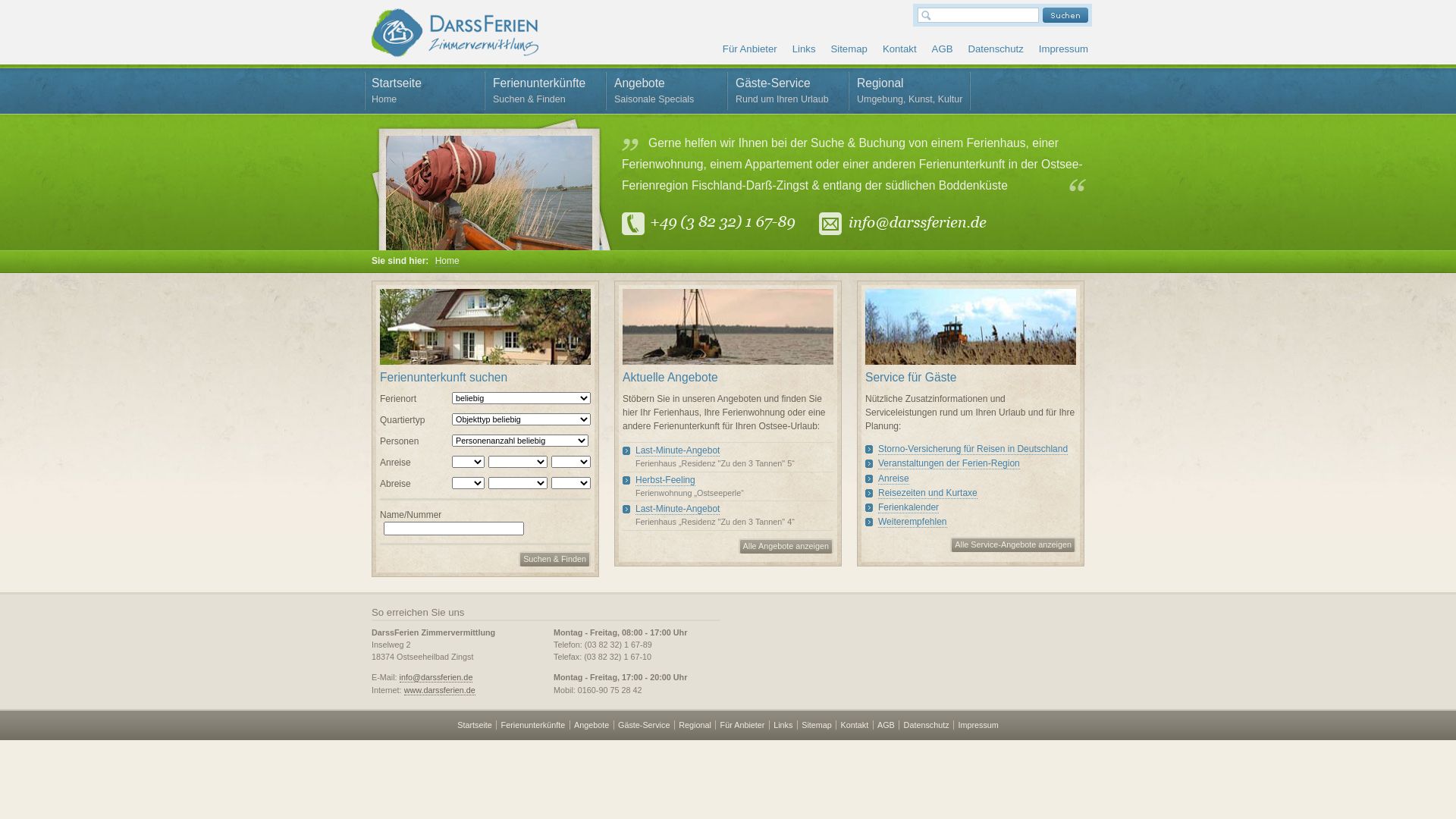 DarssFerien Zimmervermittlung; Inhaber: Stone Software Solutions GmbH