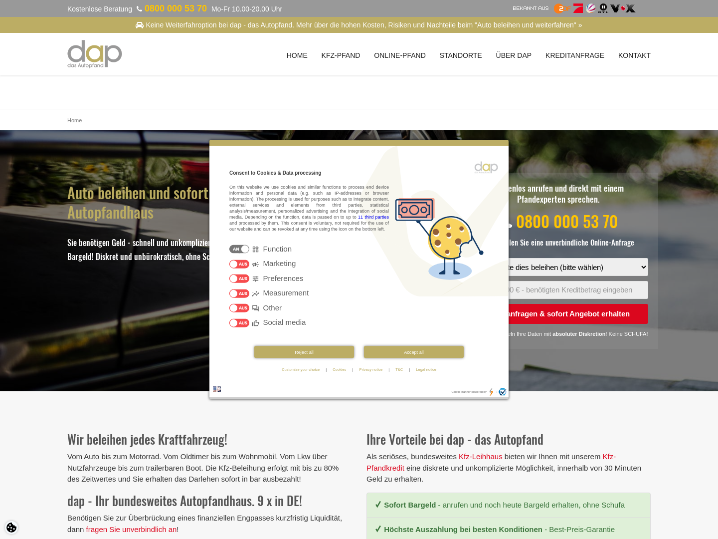 dap - das Autopfand, Inhaber Martin Ostgathe
