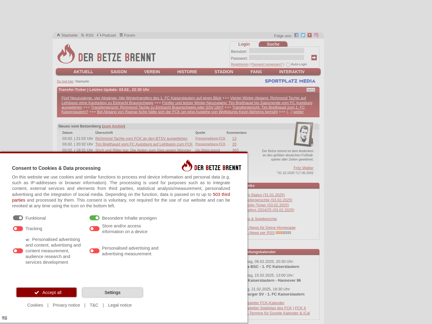 1. FCK - Der Betze brennt