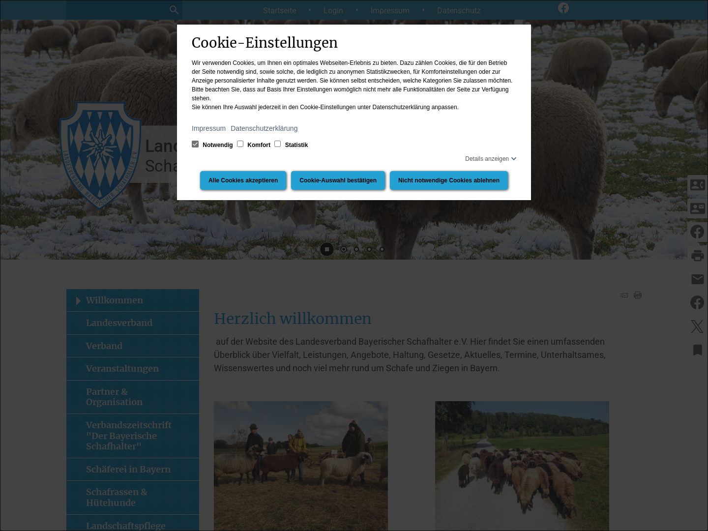 Organisierte Schafhaltung in Bayern