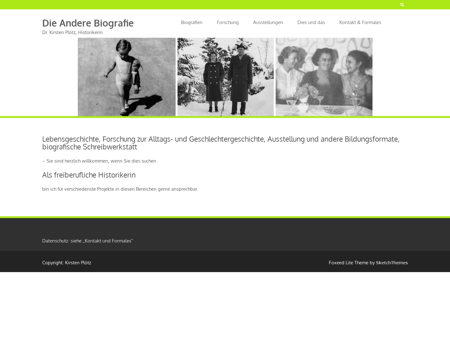 Die andere Biografie