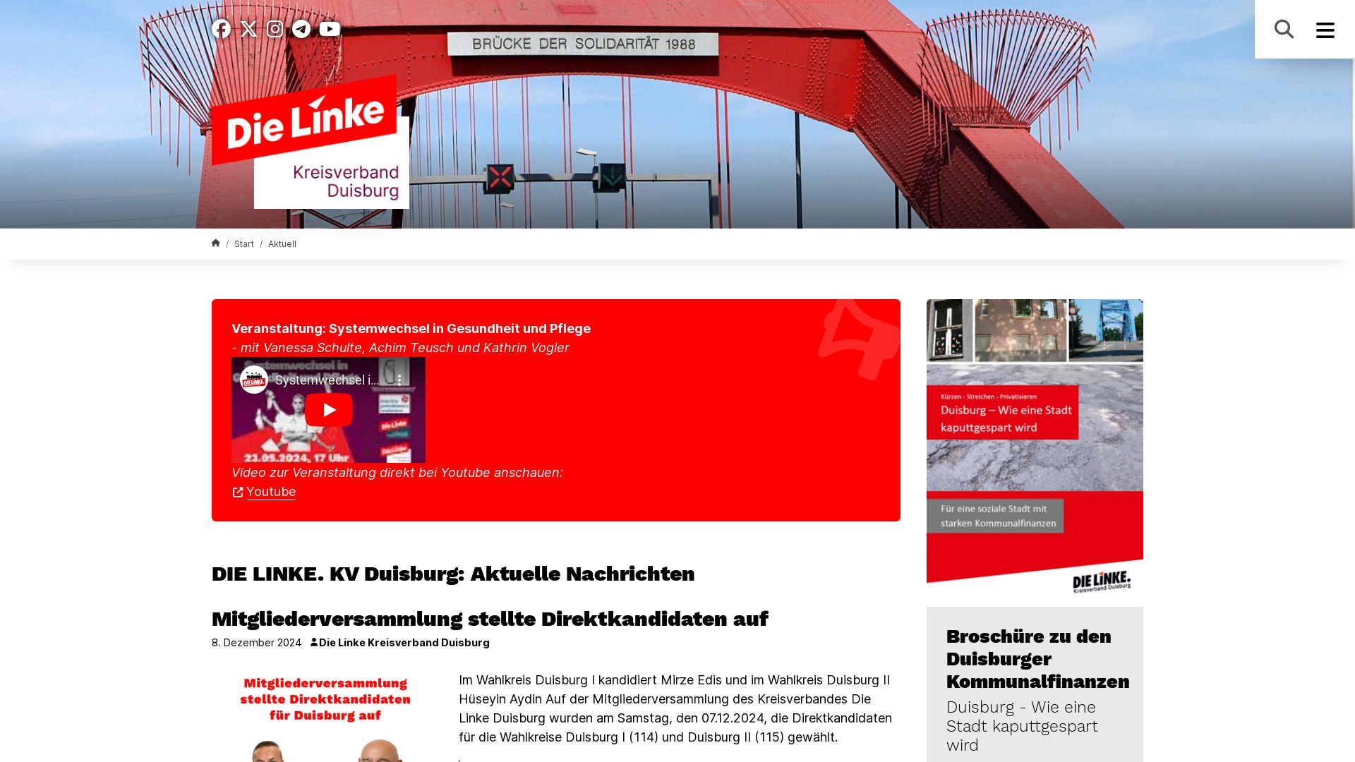 Die Linke. Kreisverband Duisburg
