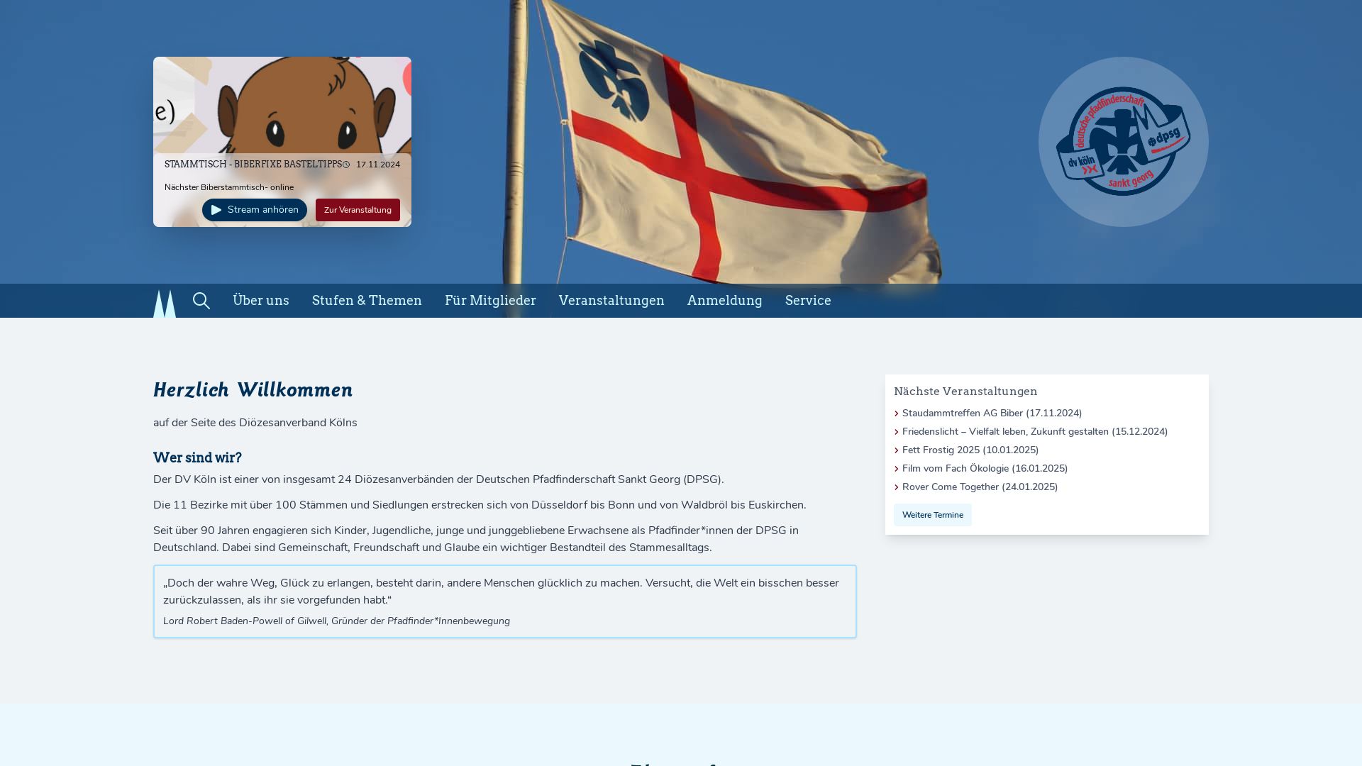 Deutsche Pfadfinderschaft Sankt Georg (DPSG), Diözesanverband Köln