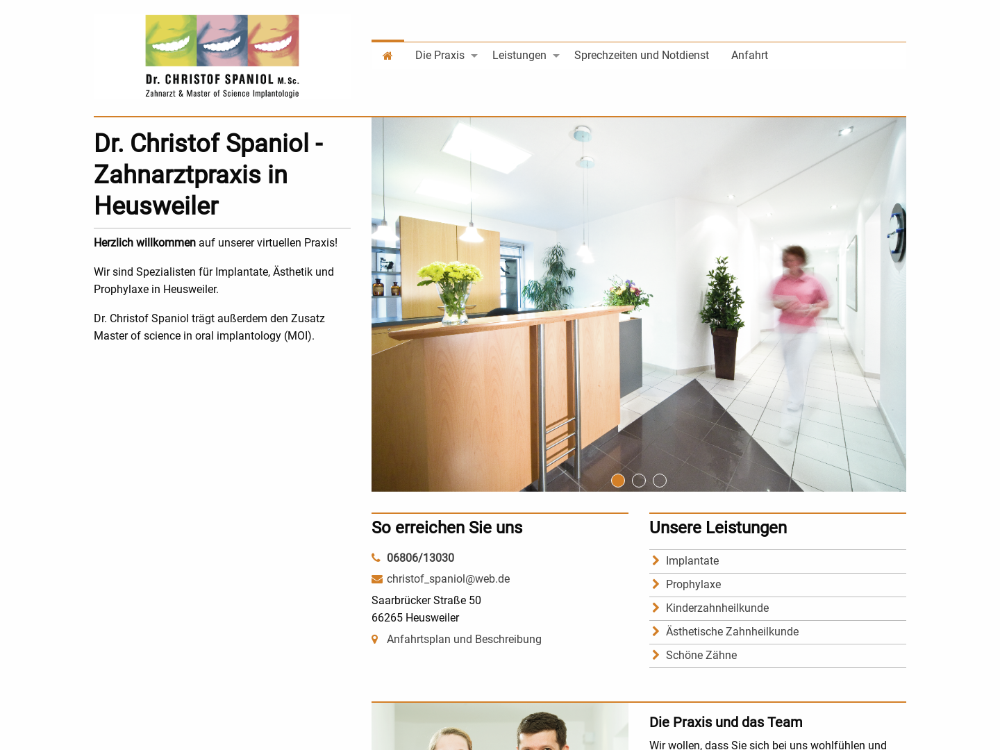 Spaniol, Christof Dr. Zahnarzt