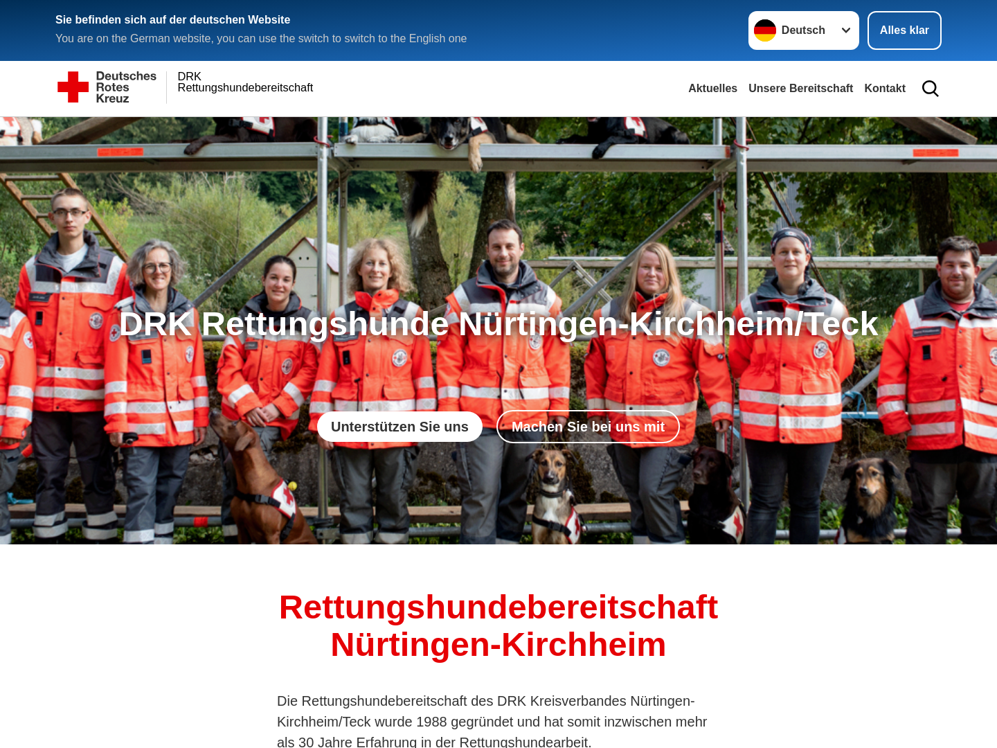 DRK-Rettungshundestaffel Nürtingen / Kirchheim