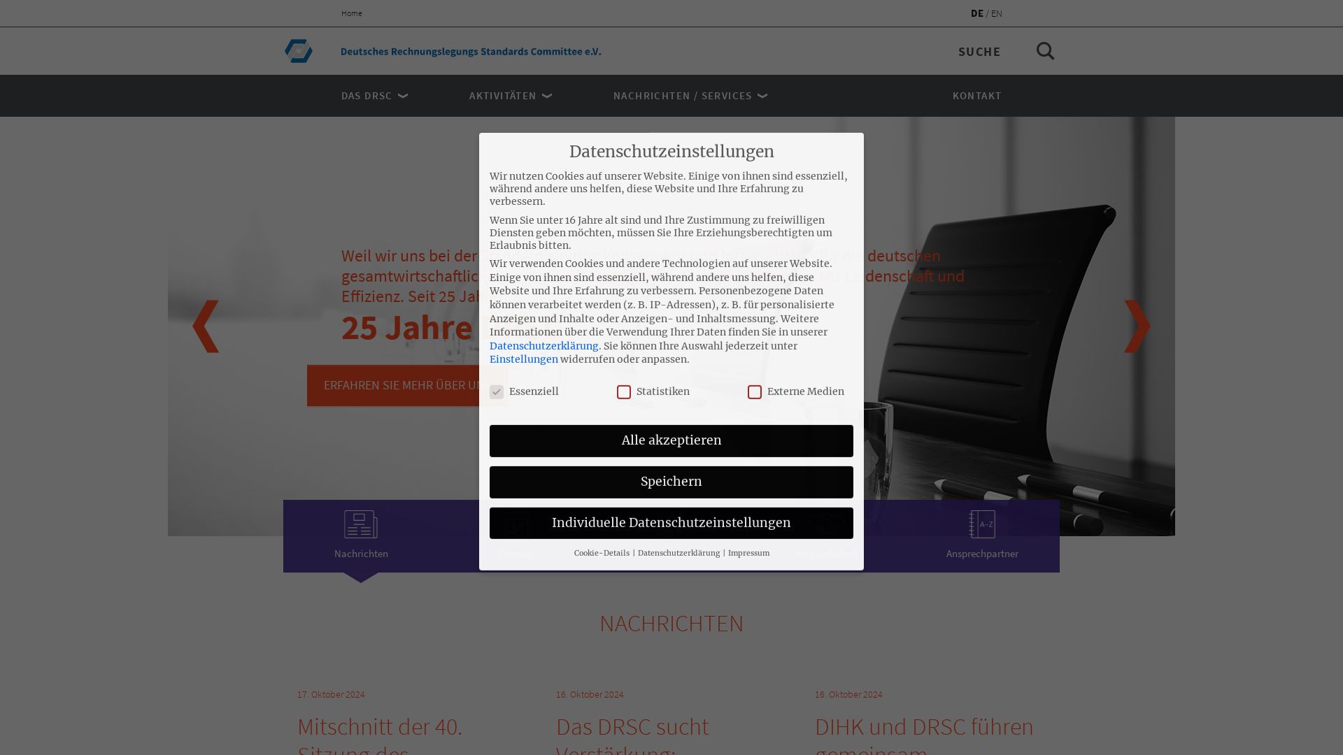 Übersicht der IAS Standards