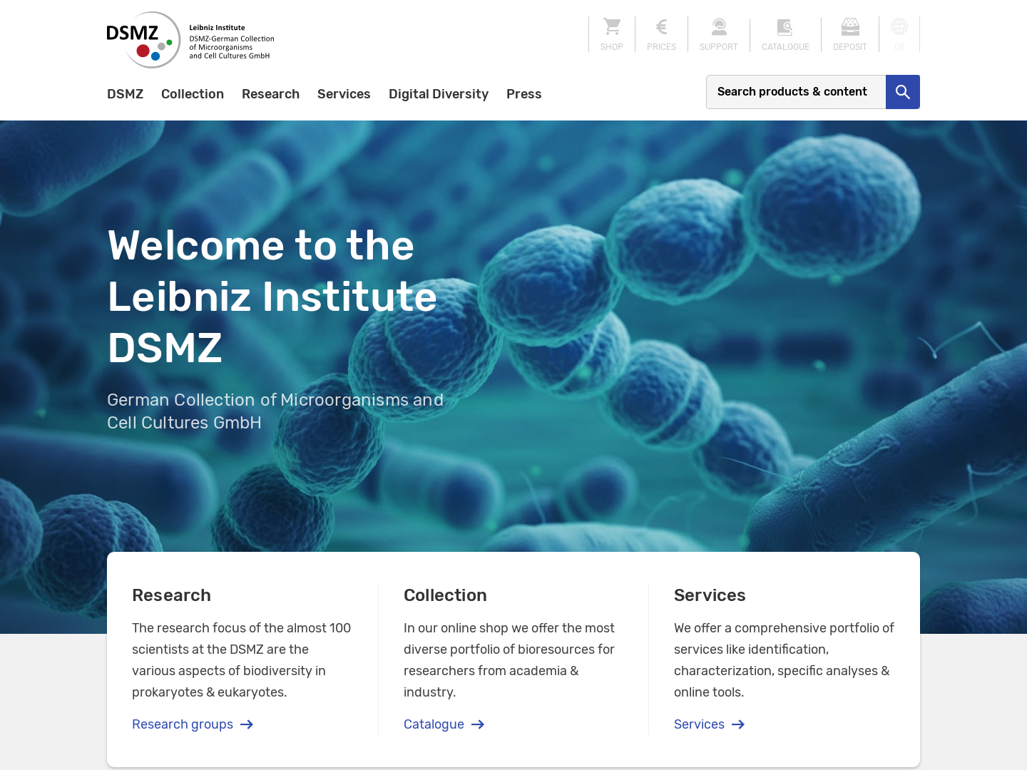 Leibniz Institut DSMZ - Deutsche Sammlung von  Mikroorganismen und Zellkulturen GmbH