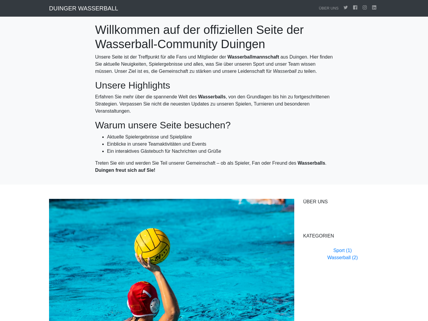 Duinger Wasserballer