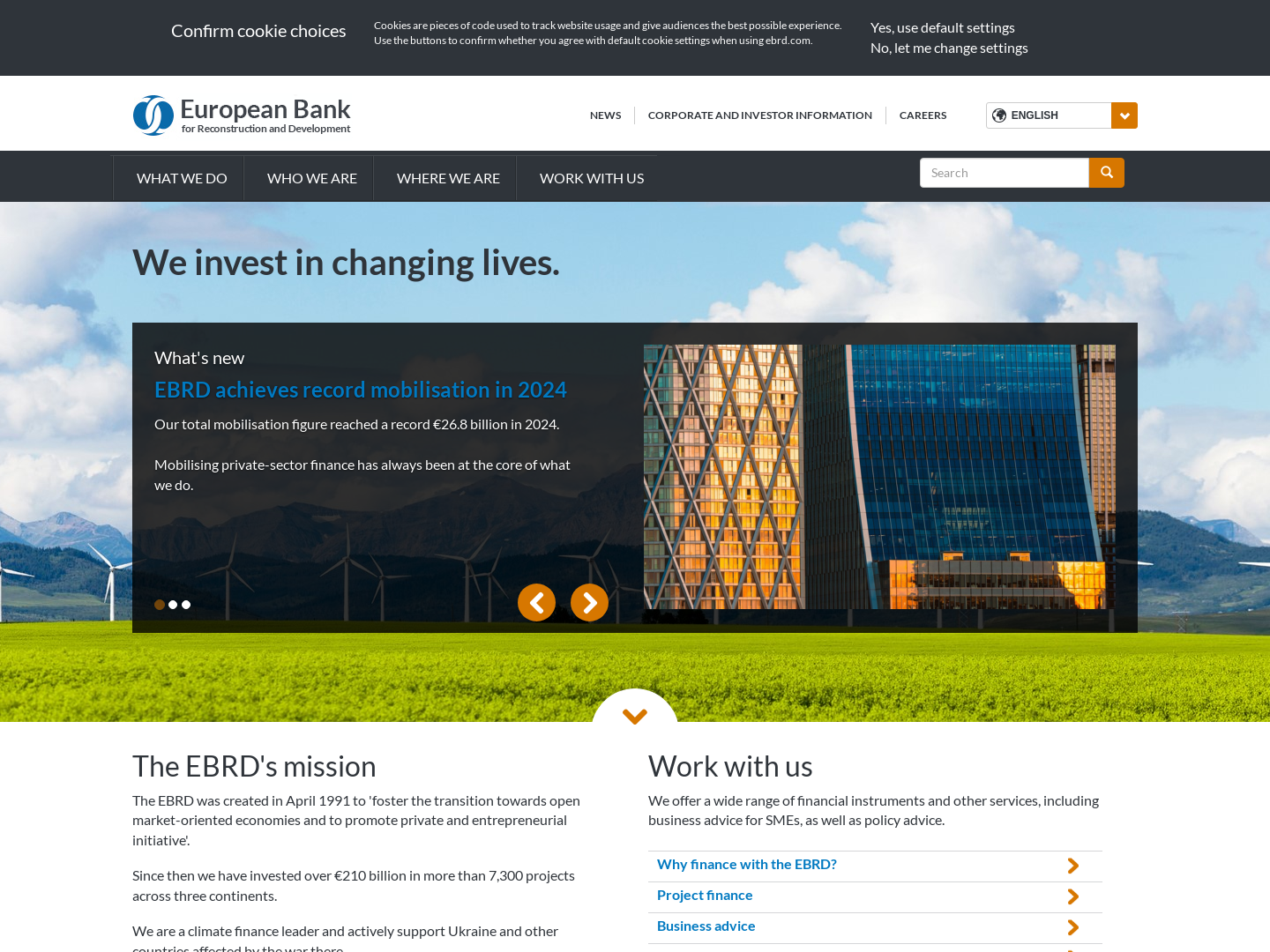 Europäische Bank für Wiederaufbau und Entwicklung (EBWE)