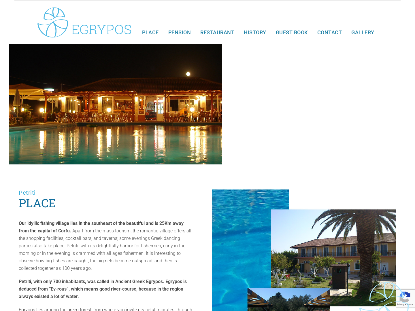 Pension Egrypos, Petriti