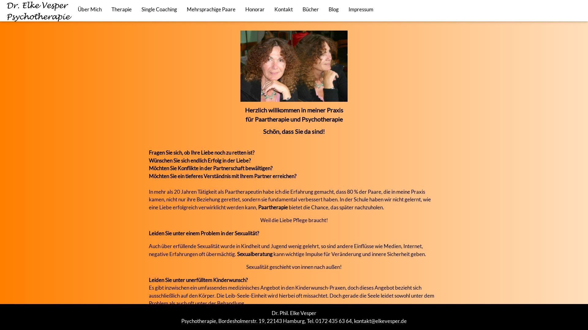 Dr. Elke Vesper, Psychotherapie