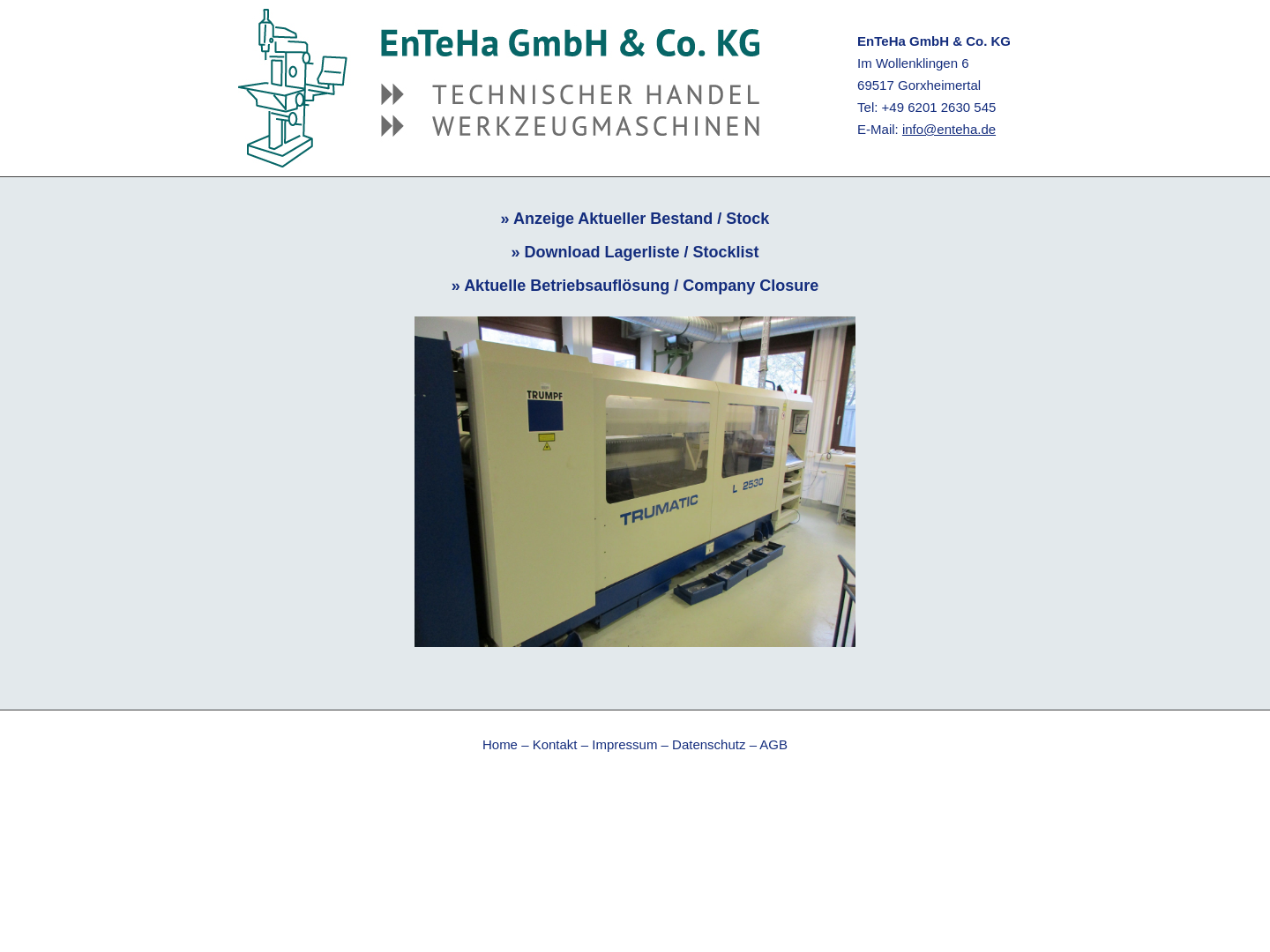 Engelhardt GmbH Werkzeugmaschinen