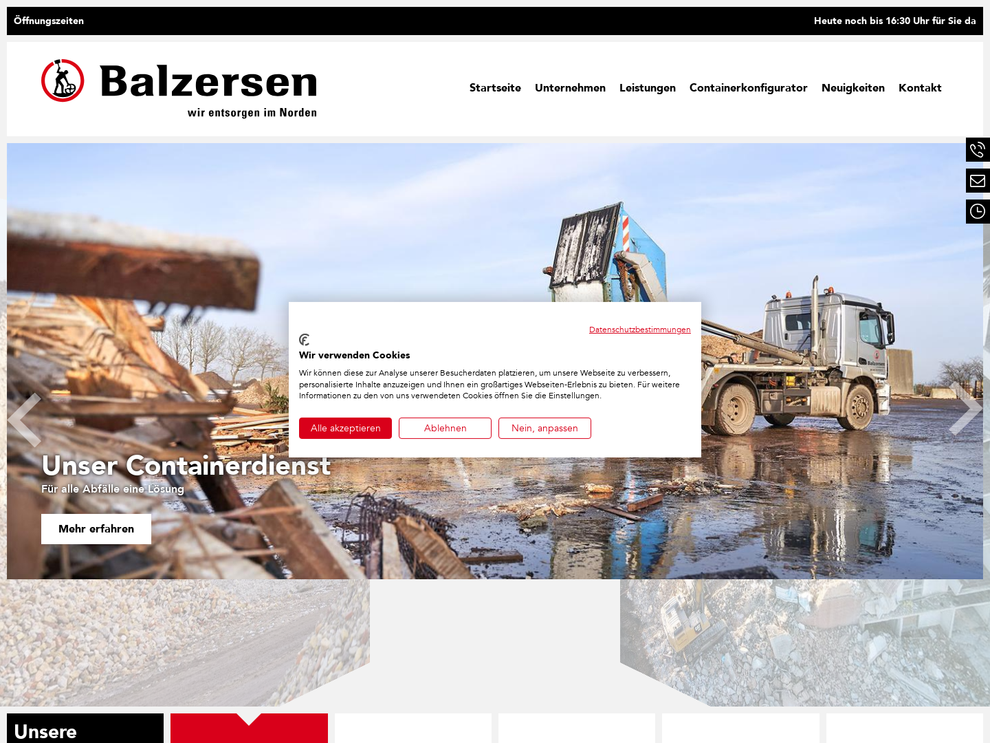 Bauschutt Balzersen