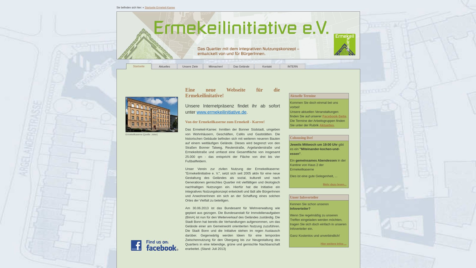 "Ermekeilinitiative e. V." | Initiative zur zivilen Nutzung der Bonner Ermekeilkaserne