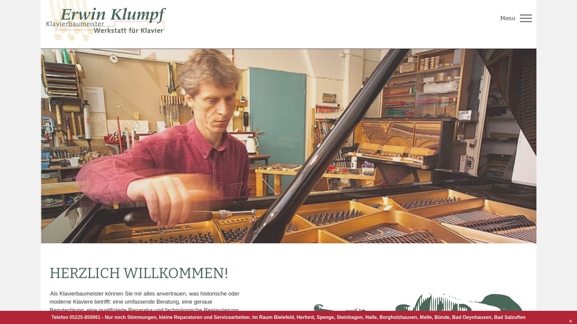 Klavierbaumeister Erwin Klumpf