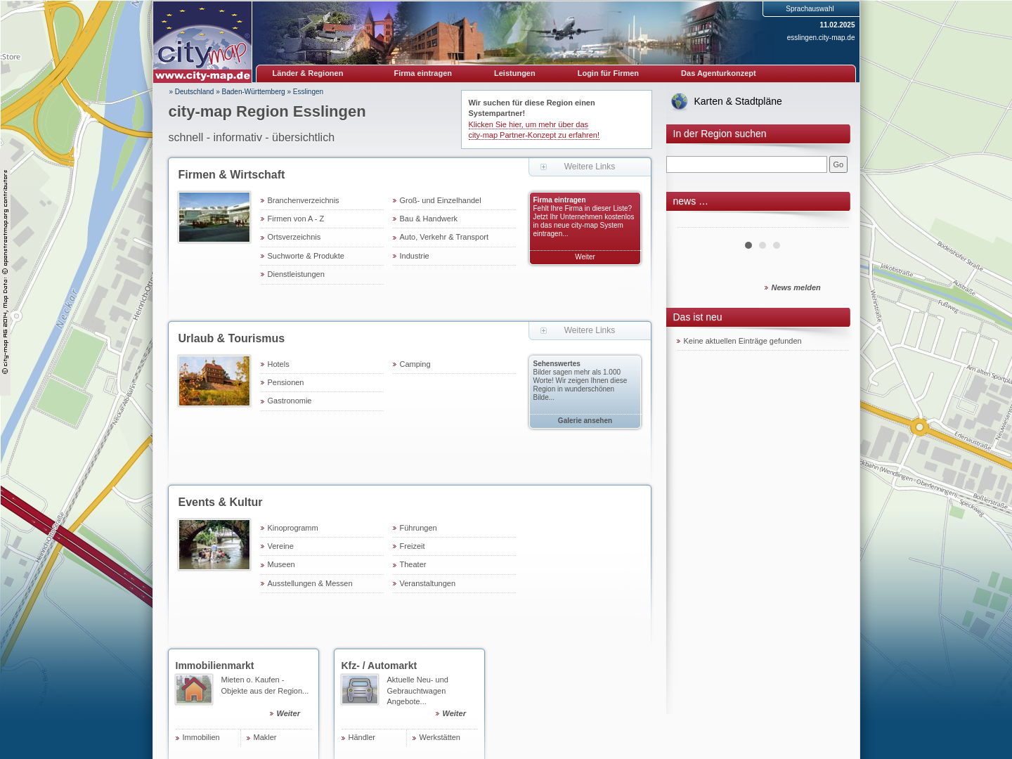 City-map Region Esslingen, IT-Dienste KDD Obersulm