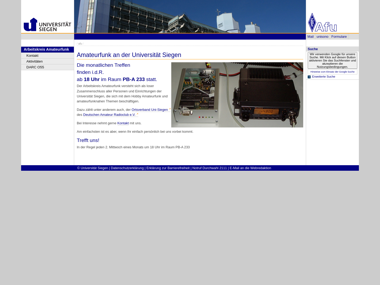Arbeitskreis Amateurfunk (DARC O55)